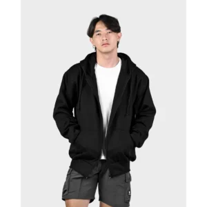 Mcvois Jaket Hoodie Zipper Polos Black